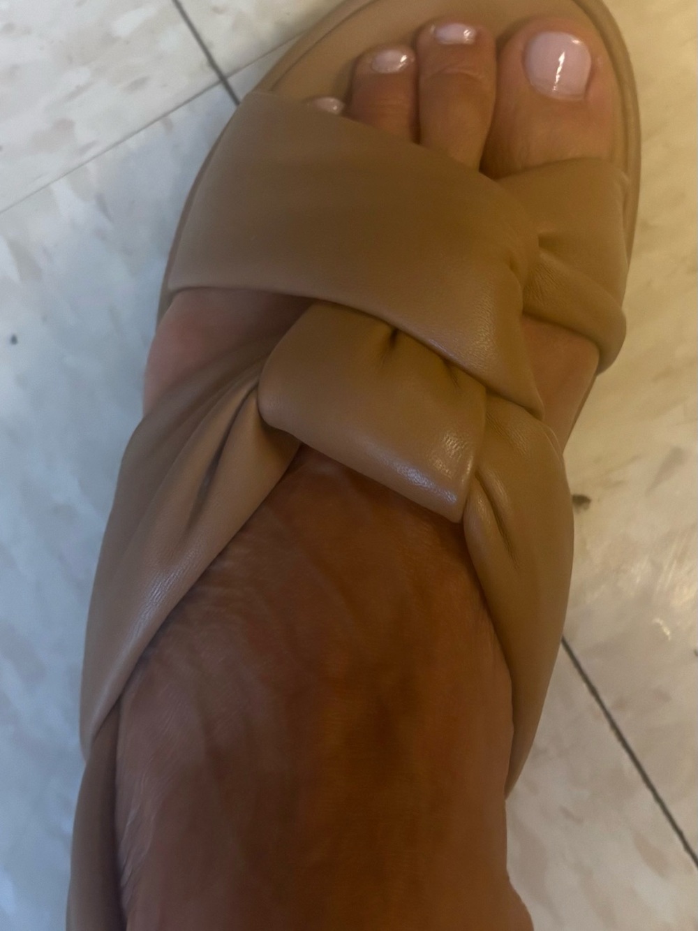 FitFlop Beige Knotted Slingback Sandals F Mode - Picture 11 of 14